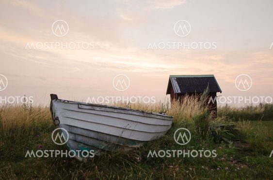 Old rowing boat