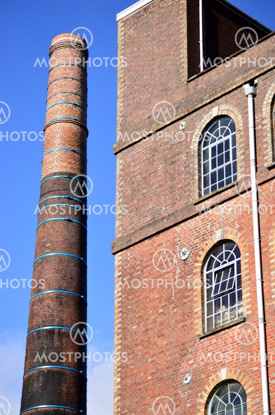 Factory and tall chimney