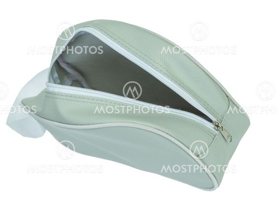cosmetics or sport bag,open zip
