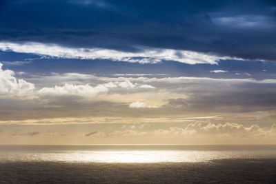 Dramatic sky over Atlantic Ocean coast Near Sao Miguel...