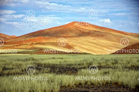 big orange dune at Sossusvlei Namib Naukluft Park Namibia