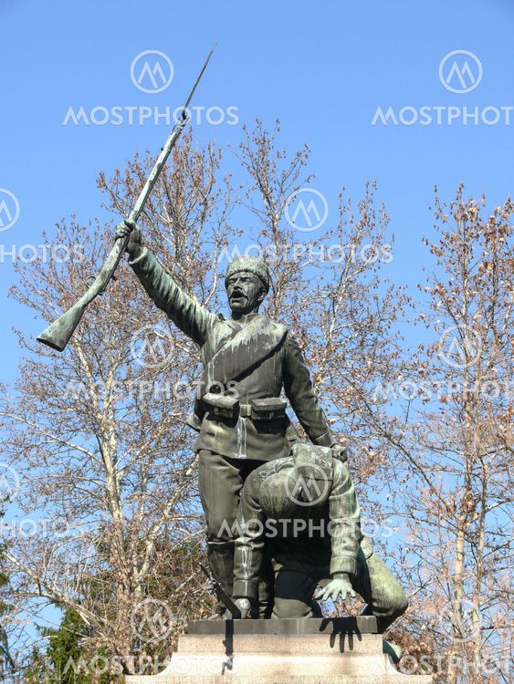 Monument for Serbian-Bulgarian war in center of Pleven,...