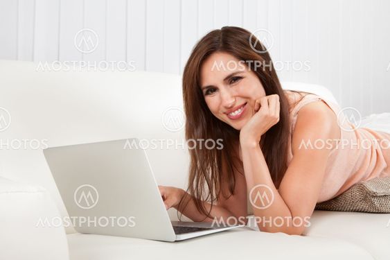 Young Woman With Laptop