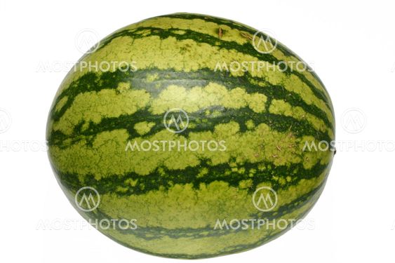 A watermelon isolated on white background