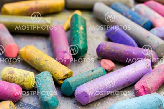 Battered Wax Crayons