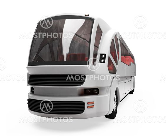 Future concept of bus isolated view