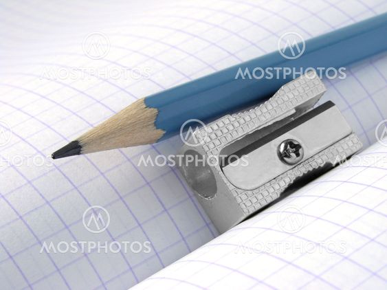 sharpener and pencil
