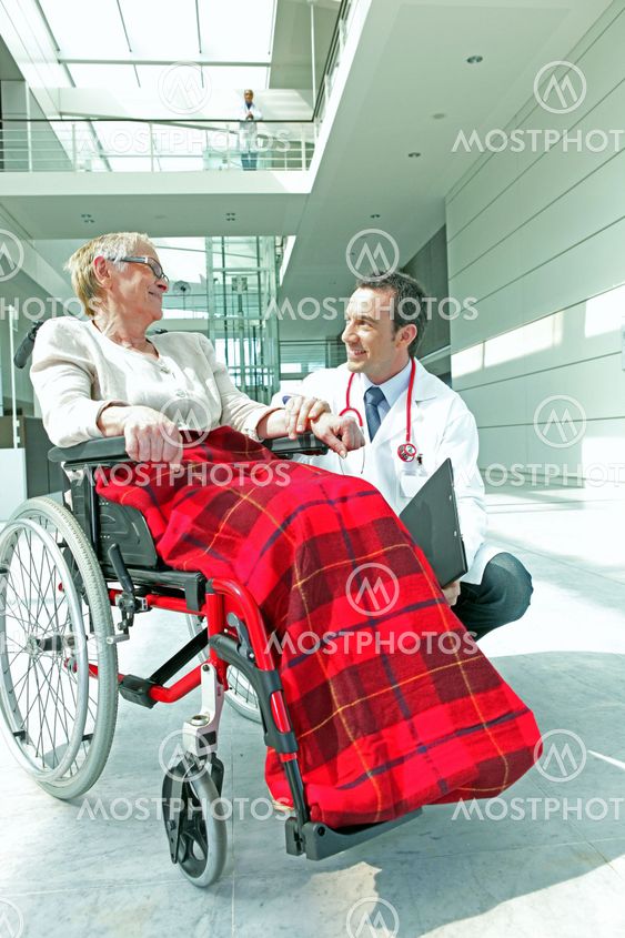 Doctor reassuring his patient