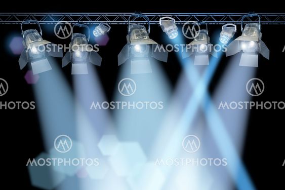Stage spotlight rack