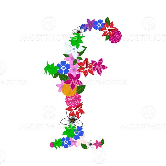 Floral Alphabet Letter
