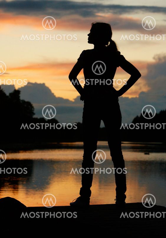 Silhouette of sea 1