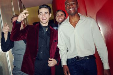 Celebration, nightclub and party with group of friends...