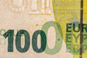 European cash paper money worth one hundred euros