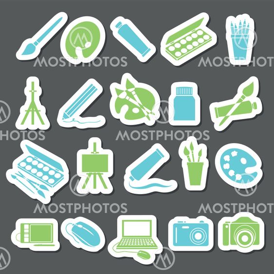 art stickers icon