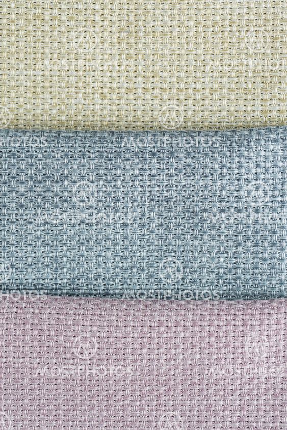 Multi color fabric texture samples