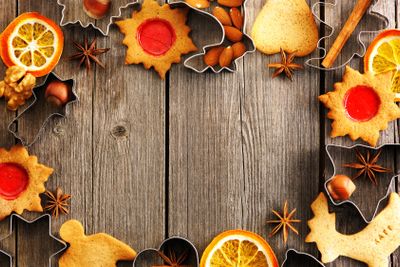 Christmas homemade gingerbread cookies