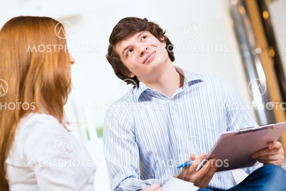 Portrait Of Business People At A Meetin