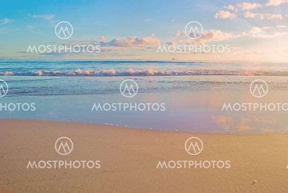 beach sunrise scene