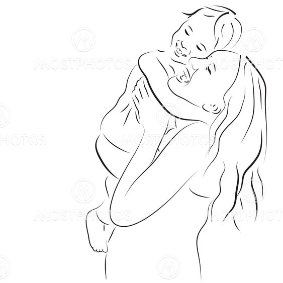 Happy mother and daughter