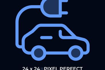 EV dark color ui icon