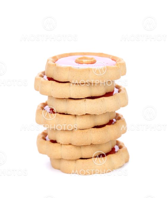 Stack of biscuits.