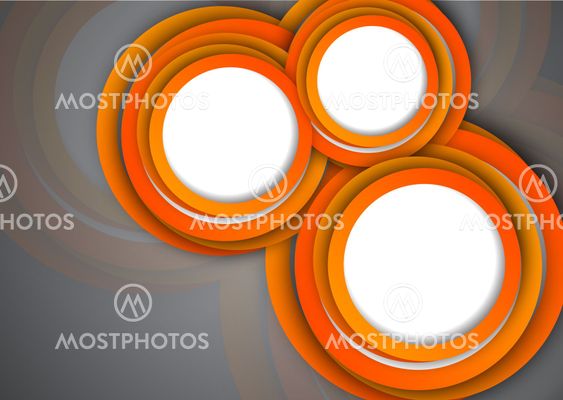 Background with orange circles