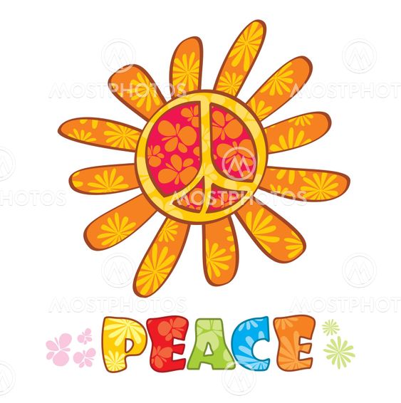 Hippie peace symbol