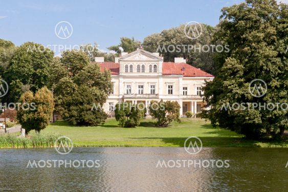 Old palace in Zloty Potok - Poland, Silesia.