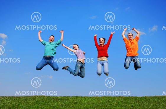 People jumping