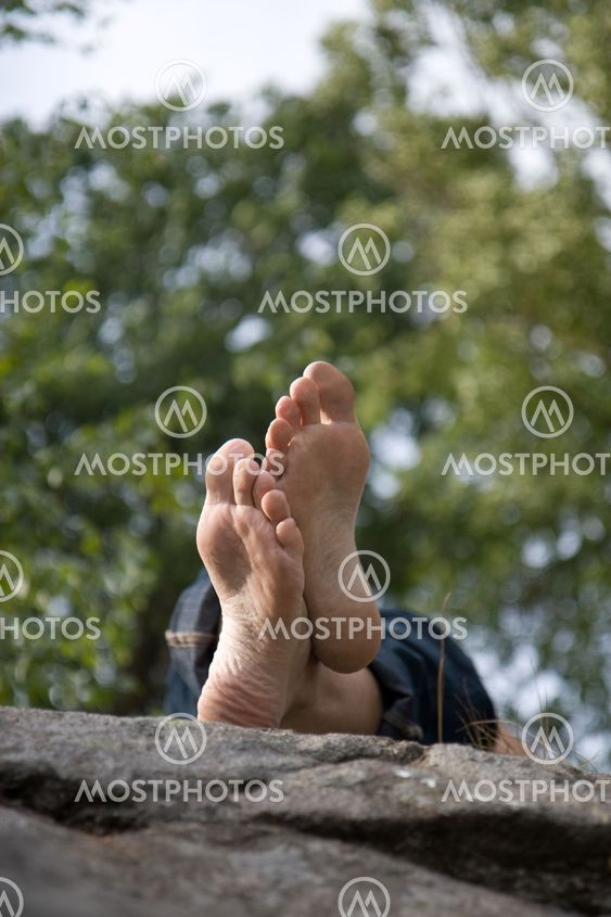 Relaxed lazy feet
