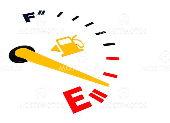 Empty of gas scale