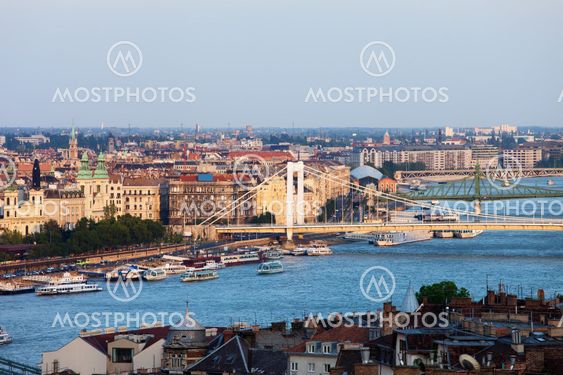 City of Budapest at Sunset