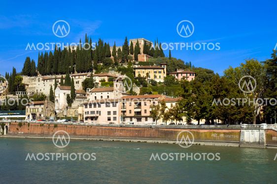 Adige river in Verona
