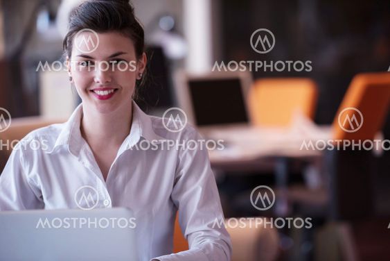 business woman at office