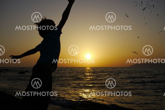 young boy on beach