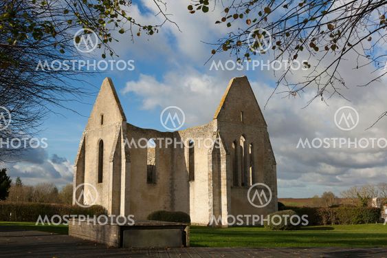 Ancient church in Yevre-le-chatel, Loiret, Centre-Val de Loire, France