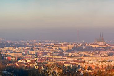 Brno city in the Czech Republic. Europe. Petrov -...