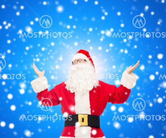 man in costume of santa claus