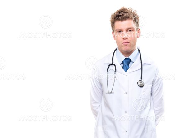Medical doctor with stethoscope