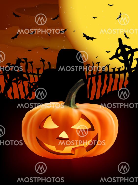 Spooky Halloween composition.