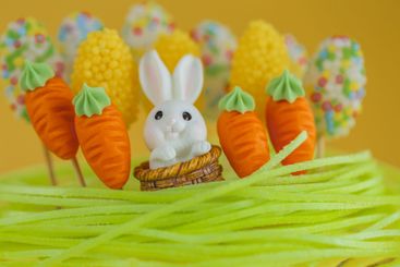 Easter Cake Decoration with Bunny and...