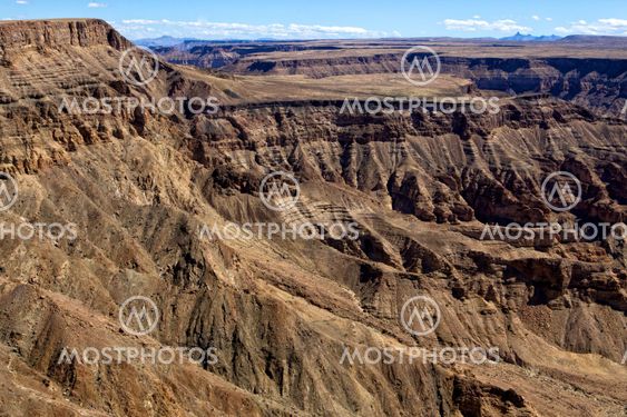 east view of the fish river canyon south namibia africa