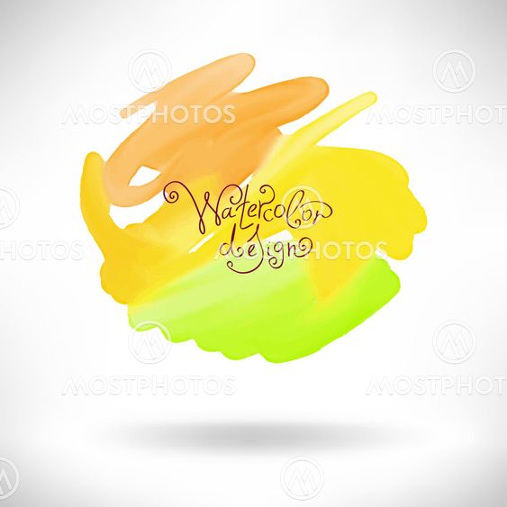 abstract watercolor splash design element