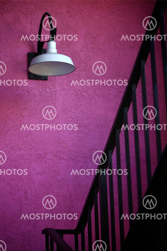 Pink stairwell