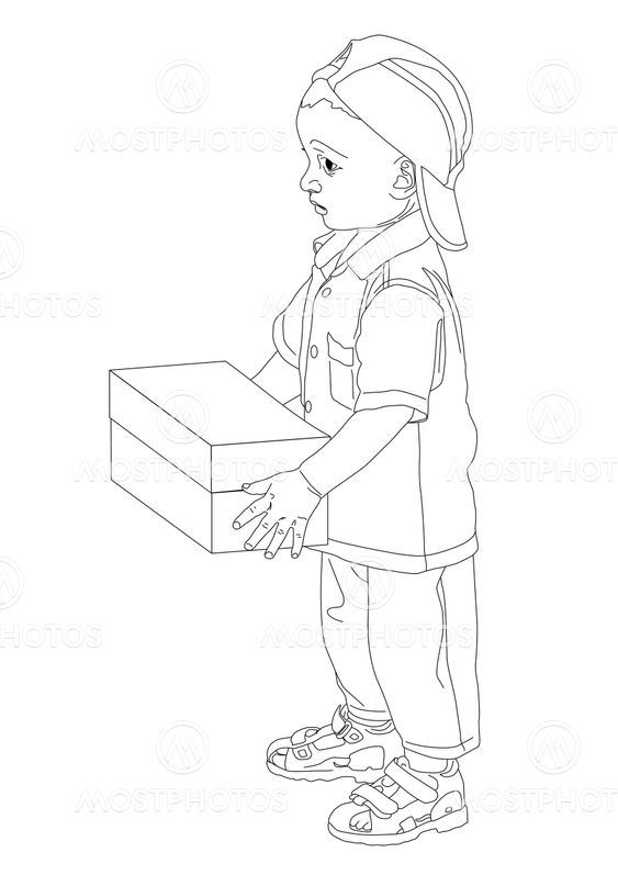 Pt-Young kid and box