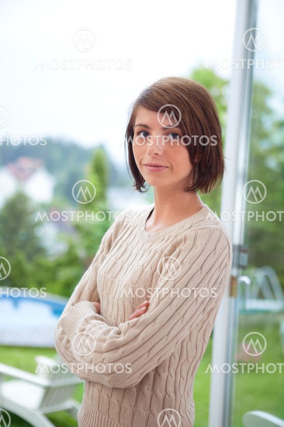 Portrait of beautiful woman