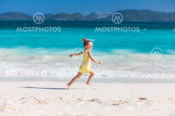 Little girl at beach