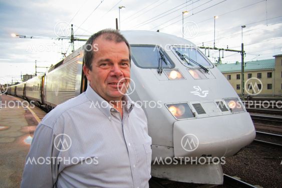 Lokförare vid X2000 i Karlstad