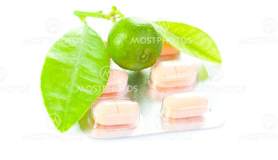 choice lemon or vitamins pill medical