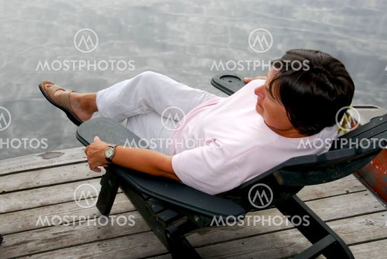 Mature woman relax